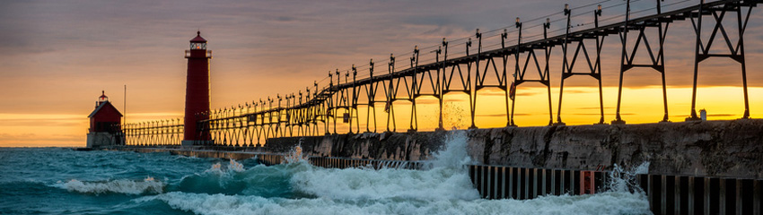 Grand Haven Pier shown to represent West Michigan Real Estate information from Michigan Mortgage lender Inlanta